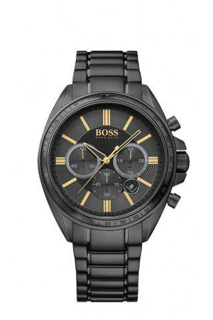 Hugo Boss Driver Black Dial Black Steel Strap Watch for Men - 1513277 Authentic Buy Shop Now