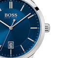 Hugo Boss Officer Chronograph Blue Dial Silver Steel Strap Watch for Men - 1513615 Authentic Buy Shop Now