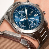 Hugo Boss Pilot Blue Dial Silver Steel Strap Watch for Men - 1513850 Authentic Buy Shop Now