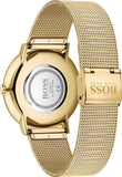 Hugo Boss Horizon Quartz Black Dial Gold Mesh Bracelet Watch For Men - HB1513735 Authentic Buy Shop Now