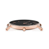 Daniel Wellington Classic St Mawes Black Dial Brown Leather Strap Watch For Men - DW00100124 Authentic Buy Shop Now