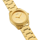Guess G-Twist Gold Dial Gold Steel Strap Watch for Women - W1082L2 Authentic Buy Shop Now