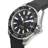 Tag Heuer Aquaracer Calibre 5 Automatic Black Dial Black Rubber Strap Watch for Men - WAY211A.FT6151 Authentic Buy Shop Now