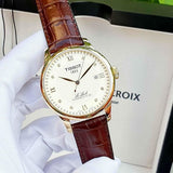 Tissot Le Locle Automatic Gold Dial Brown Leather Strap Watch For Men - T41.5.413.73 Authentic Buy Shop Now