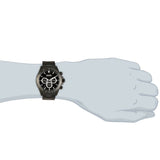 Hugo Boss Ikon Chronograph Black Dial Black Steel Strap Watch for Men - 1512961 Authentic Buy Shop Now