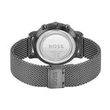 Hugo Boss Skymaster Chronograph Grey Dial Grey Mesh Bracelet Watch for Men - 1513934 Authentic Buy Shop Now