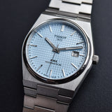 Tissot PRX Powermatic 80 Ice Blue Tiffany Dial Silver Steel Strap Watch for Men - T137.407.11.351.00 Authentic Buy Shop Now
