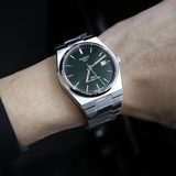 Tissot PRX Powermatic 80 Green Dial Silver Steel Strap Watch For Men - T137.407.11.091.00 Authentic Buy Shop Now