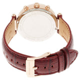 Michael Kors Sawyer Maroon Dial Maroon Leather Strap Watch for Women - MK2426 Authentic Buy Shop Now