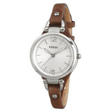 Fossil Georgia White Dial Brown Leather Strap Watch for Women - ES3060 Authentic Buy Shop Now