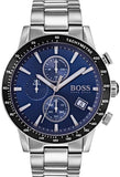 Hugo Boss Rafale Quartz Blue Dial Silver Steel Strap Watch for Men - 1513510 Authentic Buy Shop Now