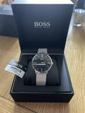 Hugo Boss Jackson Quartz Black Dial Silver Mesh Bracelet Watch For Men - 1513514 Authentic Buy Shop Now