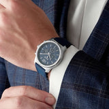 Hugo Boss Professional Chronograph Blue Dial Blue Silicone Strap Watch for Men - 1513526 Authentic Buy Shop Now