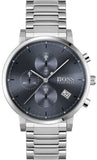 Hugo Boss Integrity Blue Dial Silver Steel Strap Watch for Men - 1513779 Authentic Buy Shop Now