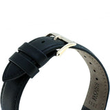 Hugo Boss Skymaster Chronograph Blue Dial Black Leather Strap Watch for Men - 1513783 Authentic Buy Shop Now