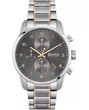 Hugo Boss Skymaster Grey Dial Two Tone Steel Strap Watch for Men - 1513789 Authentic Buy Shop Now