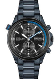 Hugo Boss Globetrotter Black Dial Black Steel Strap Watch for Men - 1513824 Authentic Buy Shop Now