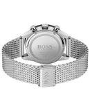 Hugo Boss Admiral Black Dial Silver Mesh Bracelet Watch for Men - 1513904 Authentic Buy Shop Now