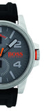 Hugo Boss Detroit Sport Analog Grey Dial Grey Rubber Strap Watch For Men - 1550007 Authentic Buy Shop Now