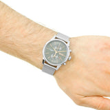Hugo Boss Jet Chronograph Grey Dial Silver Mesh Bracelet Watch for Men - 1513440 Authentic Buy Shop Now