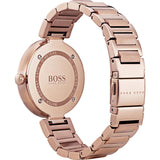 Hugo Boss Allusion Rose Gold Dial Rose Gold Steel Strap Watch For Women - 1502418 Authentic Buy Shop Now