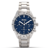 Hugo Boss Talent Blue Dial Silver Steel Strap Watch for Men - 1513582 Authentic Buy Shop Now