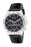 Hugo Boss Ikon Black Dial Black Leather Strap Watch for Men - 1513178 Authentic Buy Shop Now