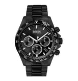 Hugo Boss Hero Black Dial Black Steel Strap Watch for Men - 1513754 Authentic Buy Shop Now