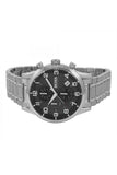 Hugo Boss Aeroliner Black Dial Silver Steel Strap Watch for Men - 1513181 Authentic Buy Shop Now