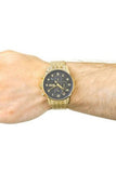 Hugo Boss Navigator Black Dial Gold Steel Strap Watch for Men - 1513531 Authentic Buy Shop Now