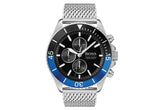 Hugo Boss Ocean Edition Black Dial Silver Mesh Strap Watch for Men - 1513742 Authentic Buy Shop Now