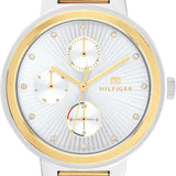 Tommy Hilfiger Joy Chronograph Silver Dial Two Tone Steel Strap Watch for Women - 1782534 Authentic Buy Shop Now
