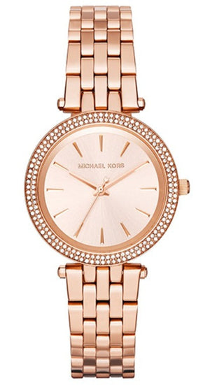Michael Kors Darci Rose Gold Dial Rose Gold Steel Strap Watch for Women - MK3431 Authentic Buy Shop Now