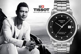 Tissot T Classic Luxury Powermatic 80 Black Dial Silver Steel Strap Watch For Men - T086.408.11.056.00 Authentic Buy Shop Now