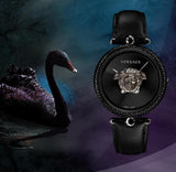 Versace Palazzo Empire Black Dial Black Leather Strap Watch for Women - VCO050017 Authentic Buy Shop Now