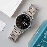 Fossil The Commuter Black Dial Silver Steel Strap Watch for Men - FS5391 Authentic Buy Shop Now
