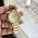 Michael Kors Parker Gold Dial Gold Steel Strap Watch for Women - MK5354 Authentic Buy Shop Now