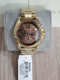 Michael Kors Bradshaw Brown Dial Gold Steel Strap Watch for Women - MK5502 Authentic Buy Shop Now