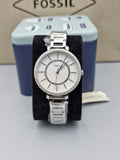 Fossil Jacqueline White Dial Silver Steel Strap Watch for Women - ES3631 Authentic Buy Shop Now