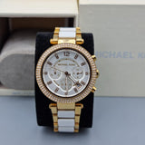 Michael Kors Parker White Dial Two Tone Steel Strap Watch for Women - MK5774 Authentic Buy Shop Now