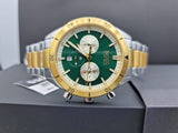 Hugo Boss Santiago Green Dial Two Tone Steel Strap Watch for Men - 1513872 Authentic Buy Shop Now