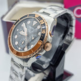 Fossil FB-03 Chronograph Black Dial Silver Steel Strap Watch for Men - FS5768 Authentic Buy Shop Now