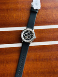 Emporio Armani Renato Chronograph Automatic Black Dial Black Leather Strap Watch For Men - AR60051 Authentic Buy Shop Now