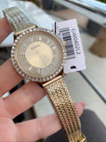 Guess Soiree Diamonds Gold Dial Gold Mesh Bracelet Watch for Women - GW0402L2 Authentic Buy Shop Now