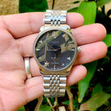 Gucci G Timeless Automatic Black Dial Silver Steel Strap Watch For Men - YA126353 Authentic Buy Shop Now
