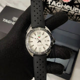 Tag Heuer Formula 1 Quartz White Dial Black Rubber Strap Watch for Men - WAZ1111.FT8023 Authentic Buy Shop Now