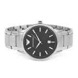 Emporio Armani Sportivo Black Dial Silver Stainless Steel Watch For Men - AR2457 Authentic Buy Shop Now
