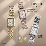 Fossil Raquel Three Hand Date White Dial Silver Steel Strap Watch for Women - ES5221 Authentic Buy Shop Now