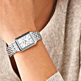 Fossil Raquel Three Hand Date White Dial Silver Steel Strap Watch for Women - ES5221 Authentic Buy Shop Now