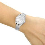 Guess Whisper Silver Dial Silver Mesh Bracelet Watch for Women - W1084L1 Authentic Buy Shop Now